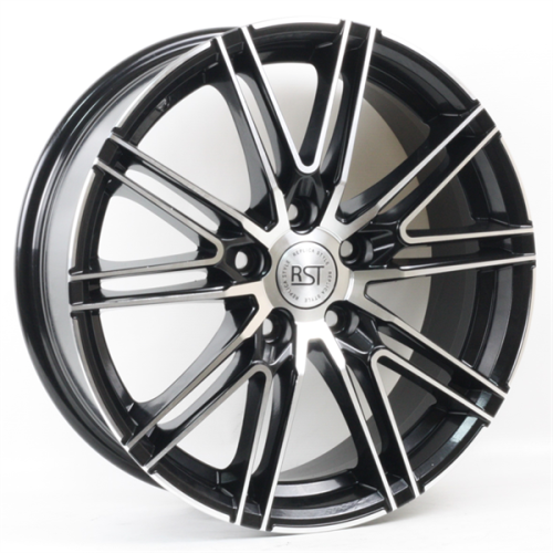 Диски RST R187 7 х 17 5*110 Et: 46 Dia: 63.3 черный с проточкой глянцевый