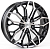 Диски RST R208 6.5 х 18 5*108 Et: 33 Dia: 60.1 черный с проточкой глянцевый