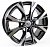 Диски RST R045 6 х 15 4*100 Et: 40 Dia: 60.1 черный с проточкой глянцевый
