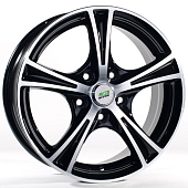 Диски N2O Y232 6 х 15 4*108 Et: 50 Dia: 63.3 черный с проточкой глянцевый