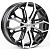 Диски RST R126 6 х 16 4*100 Et: 50 Dia: 60.1 черный с проточкой глянцевый