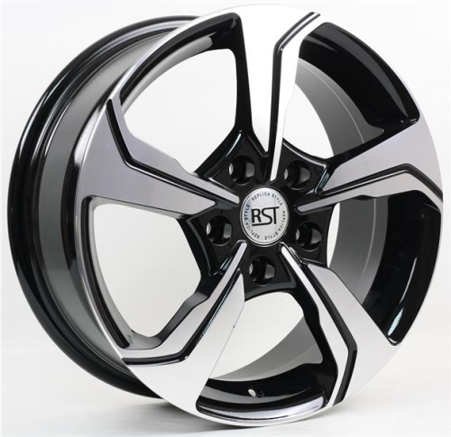 Диски RST R026 6.5 х 16 5*114,3 Et: 46 Dia: 67.1 черный с проточкой глянцевый