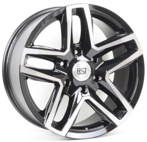 Диски RST R238 8 х 18 6*139,7 Et: 25 Dia: 106.1 черный с проточкой глянцевый
