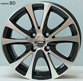 Диски Tech Line 509 6 х 15 4*108 Et: 50 Dia: 63.3 черный с проточкой глянцевый