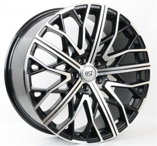Диски RST R002 8.5 х 20 5*108 Et: 45 Dia: 63.3 черный с проточкой глянцевый