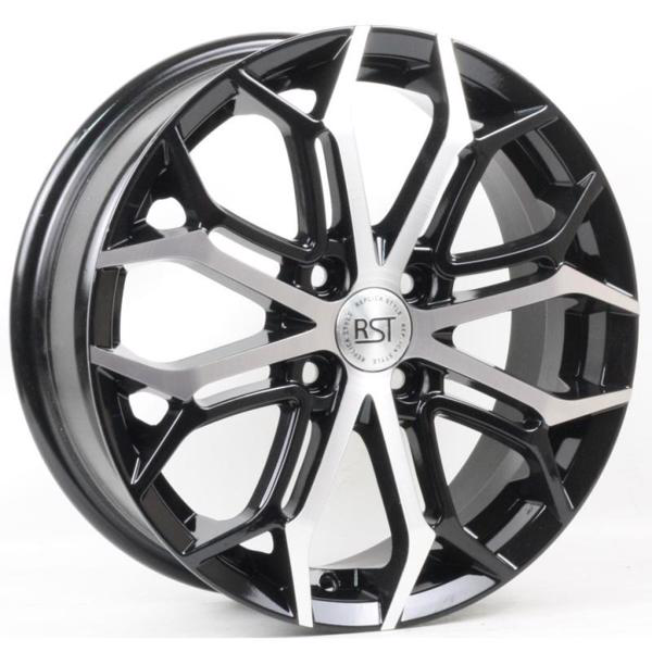 Диски RST R126 6 х 16 4*100 Et: 49 Dia: 54.1 черный с проточкой глянцевый
