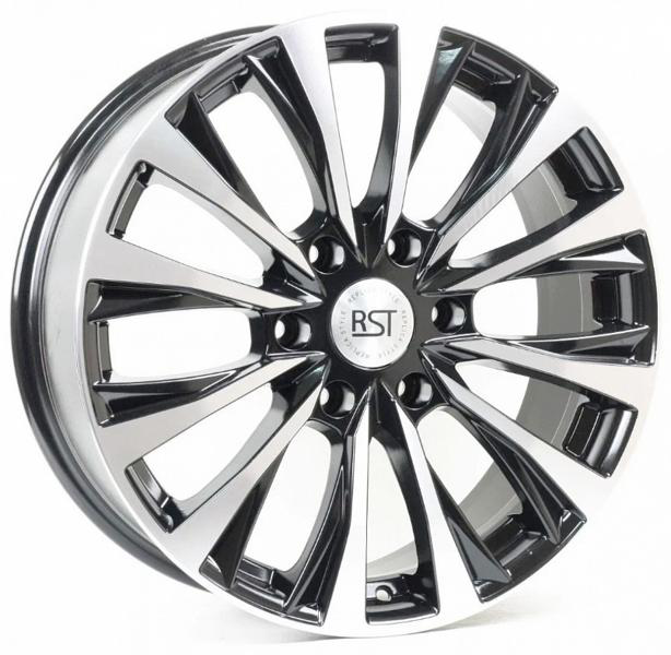 Диски RST R109 7.5 х 19 6*139,7 Et: 25 Dia: 106.1 черный с проточкой глянцевый
