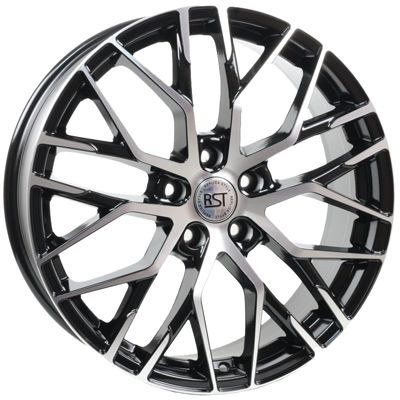 Диски RST R077 6.5 х 17 5*114,3 Et: 45 Dia: 54.1 черный с проточкой глянцевый