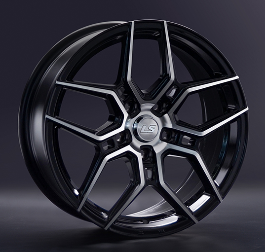 Диски LS wheels LS1266 7.5 х 17 4*100 Et: 40 Dia: 60.1 черный полностью полированный