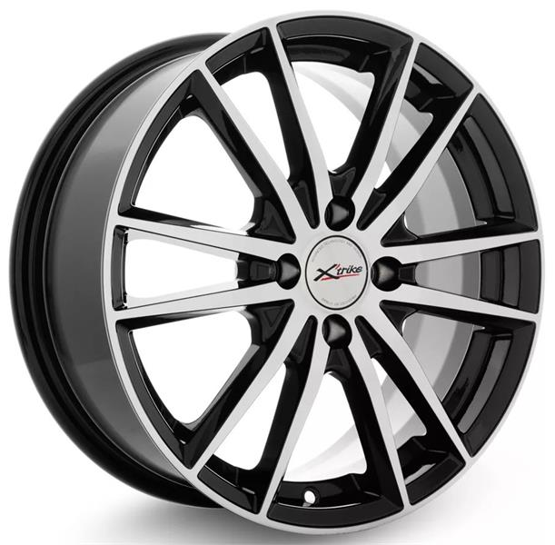 Диски X'trike X-129 6.5 х 16 4*100 Et: 45 Dia: 67.1 черный с проточкой глянцевый