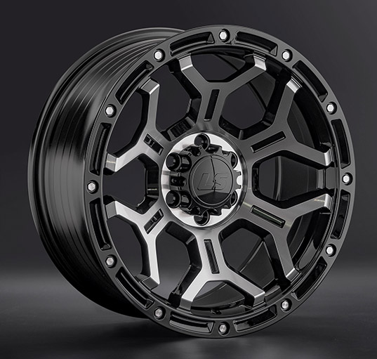 Диски LS wheels FlowForming RC68 9 х 20 6*139,7 Et: 30 Dia: 100.1 черный полностью полированный