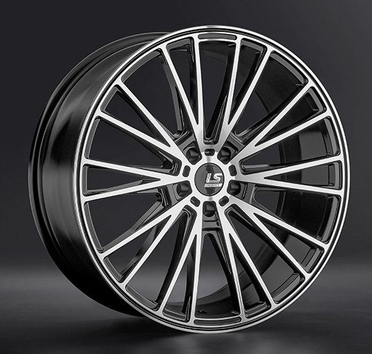 Диски LS wheels FlowForming RC60 9 х 21 5*114,3 Et: 35 Dia: 60.1 черный полностью полированный