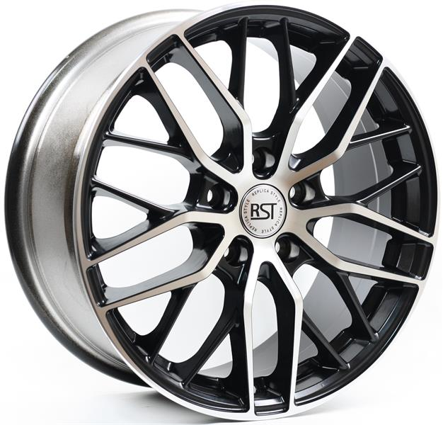 Диски RST R007 7.5 х 17 5*108 Et: 50.5 Dia: 63.3 черный с проточкой глянцевый