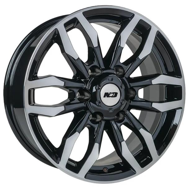 Диски N2O V2228 7.5 х 17 6*139,7 Et: 33 Dia: 100.1 черный с проточкой глянцевый