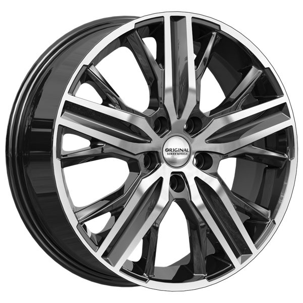 Диски Скад KL-375 6.5 х 18 5*108 Et: 33 Dia: 60.1 черный с проточкой глянцевый