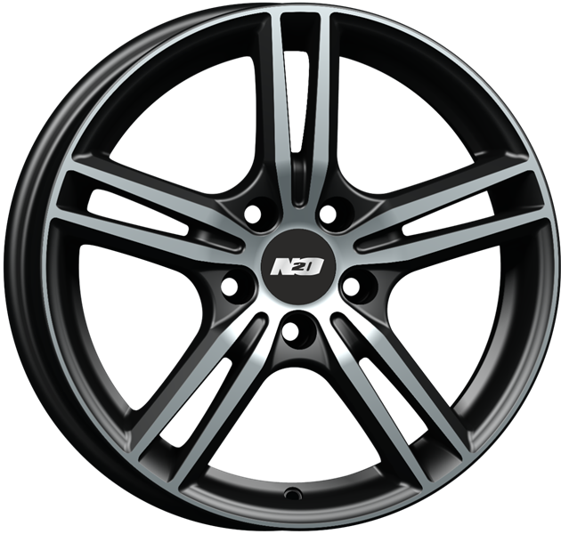 Диски N2O V2223 6.5 х 16 5*112 Et: 46 Dia: 57.1 черный с проточкой глянцевый