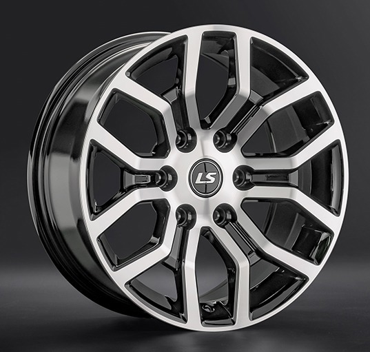Диски LS wheels LS1367 8.5 х 17 6*139,7 Et: 25 Dia: 106.1 черный полностью полированный