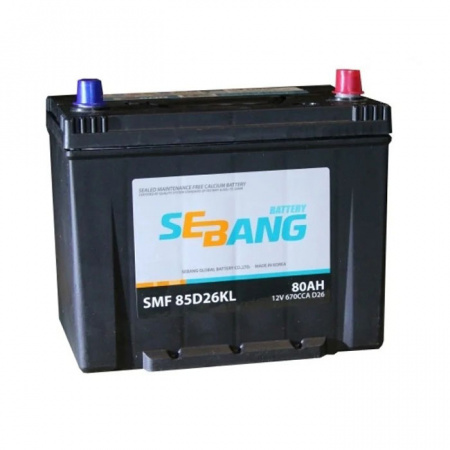 Аккумулятор Sebang SMF 6cт-80 Ач, о.п. азия (85D26KL)