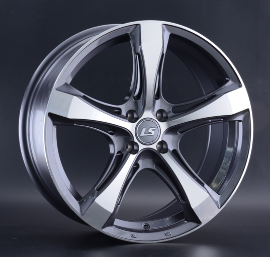 Диски LS wheels 1053 8 х 18 4*100 Et: 40 Dia: 60.1 серый с полировкой