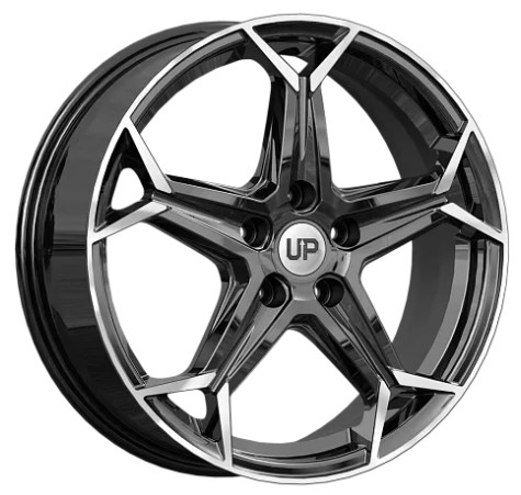 Диски Wheels UP Up118 6.5 х 18 5*108 Et: 33 Dia: 60.1 черный с проточкой глянцевый