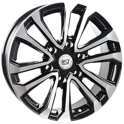 Диски RST R117 7.5 х 17 6*139,7 Et: 25 Dia: 106.1 черный с проточкой глянцевый
