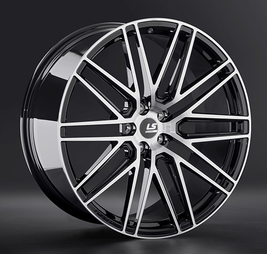 Диски LS Forged FG12 10 х 22 5*112 Et: 55 Dia: 66.6 черный полностью полированный