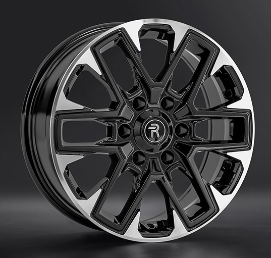 Диски Replay DF5 7 х 18 6*114,3 Et: 45 Dia: 66.1 черный полностью полированный