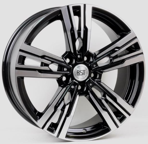 Диски RST R228 8 х 18 5*120 Et: 50 Dia: 65.1 черный с проточкой глянцевый
