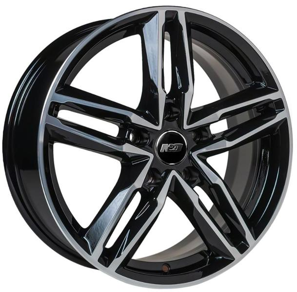 Диски N2O V2138 7 х 17 5*108 Et: 33 Dia: 60.1 черный с проточкой глянцевый