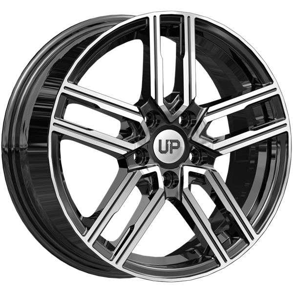Диски Wheels UP Up113 6.5 х 16 5*100 Et: 38 Dia: 67.1 черный с проточкой глянцевый