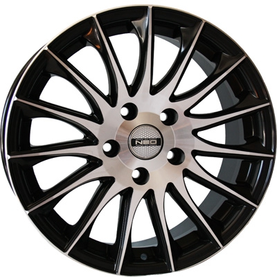 Диски Tech Line 731 7 х 17 5*114,3 Et: 40 Dia: 67.1 черный с проточкой глянцевый
