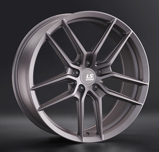 Диски LS wheels FlowForming RC55 8 х 18 5*114,3 Et: 35 Dia: 67.1 серый матовый