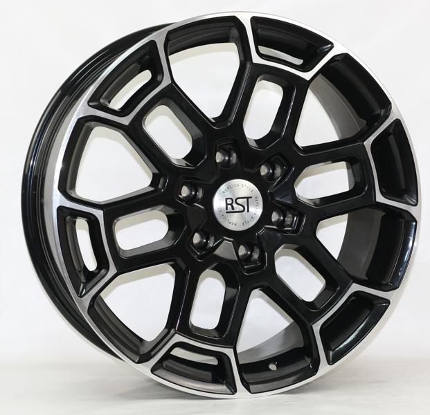Диски RST R072 8.5 х 20 6*139,7 Et: 25 Dia: 106.1 черный с проточкой глянцевый