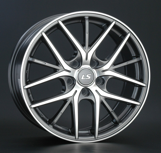 Диски LS wheels LS315 6 х 15 4*100 Et: 40 Dia: 73.1 серый с полировкой