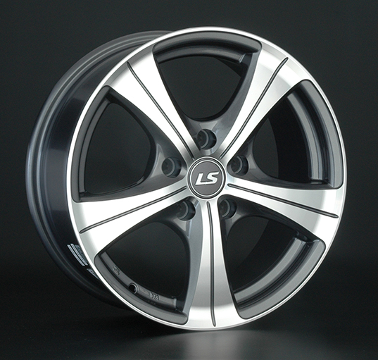 Диски LS wheels LS202 7 х 17 5*108 Et: 45 Dia: 63.3 серый с полировкой