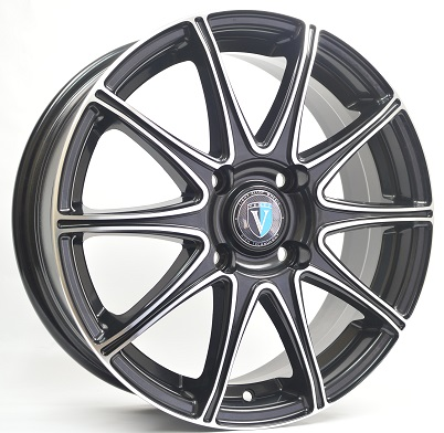 Диски VENTI 1616 6.5 х 16 4*100 Et: 41 Dia: 60.1 черный с проточкой глянцевый