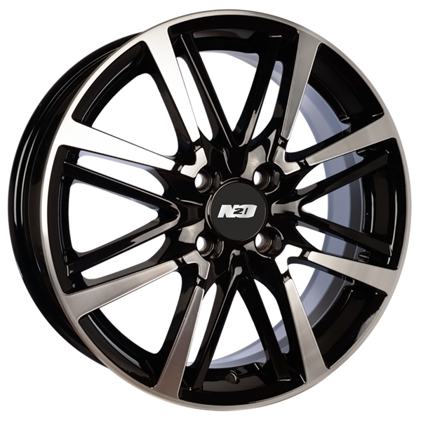 Диски N2O V2215 6 х 16 4*98 Et: 35 Dia: 58.5 черный с проточкой глянцевый