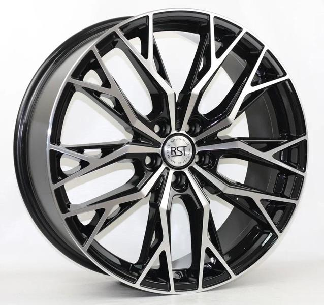 Диски RST R052 8 х 20 5*114,3 Et: 35 Dia: 60.1 черный с проточкой глянцевый