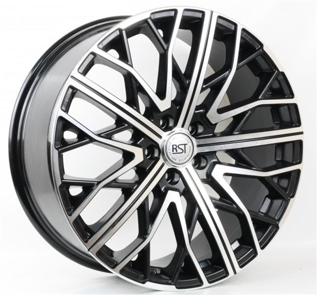 Диски RST R002 8 х 20 5*114,3 Et: 45 Dia: 67.1 черный с проточкой глянцевый