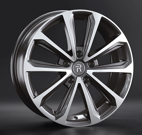 Диски Replay HV66 8 х 18 5*114,3 Et: 37 Dia: 66.6 серый с полировкой