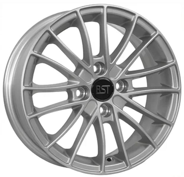 Диски RST R034 5.5 х 14 4*98 Et: 35 Dia: 58.6 серебро с полированным ободом