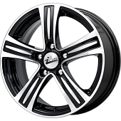Диски iFree S.U. 6 х 15 5*100 Et: 45 Dia: 67.1 черный с проточкой глянцевый