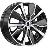 Диски K&K Гамбит 6.5 х 16 5*110 Et: 38 Dia: 65.1 черный с проточкой глянцевый