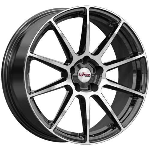 Диски iFree Винзор 7 х 18 5*108 Et: 23 Dia: 60.1 черный с проточкой глянцевый