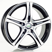 Диски N2O Y3159 6 х 15 5*114,3 Et: 45 Dia: 60.1 черный с проточкой глянцевый