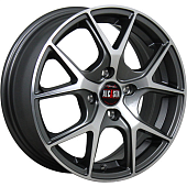 Диски ALCASTA M52 6 х 15 4*100 Et: 46 Dia: 54.1 серый с полировкой