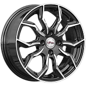 Диски iFree Бохо 6 х 15 4*98 Et: 35 Dia: 58.6 черный с проточкой глянцевый