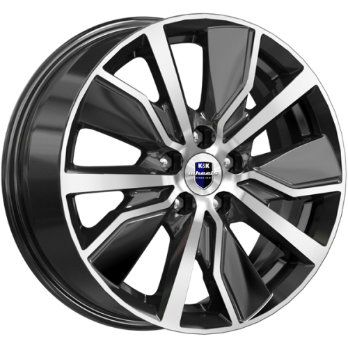 Диски K&K Гамбит 6.5 х 16 5*110 Et: 38 Dia: 65.1 черный с проточкой глянцевый