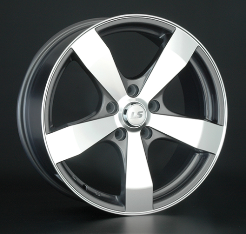 Диски LS wheels LS205 7 х 17 4*100 Et: 40 Dia: 60.1 серый с полировкой