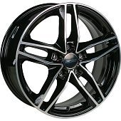 Диски AERO V2131 6.5 х 16 5*114,3 Et: 45 Dia: 60.1 черный с проточкой глянцевый